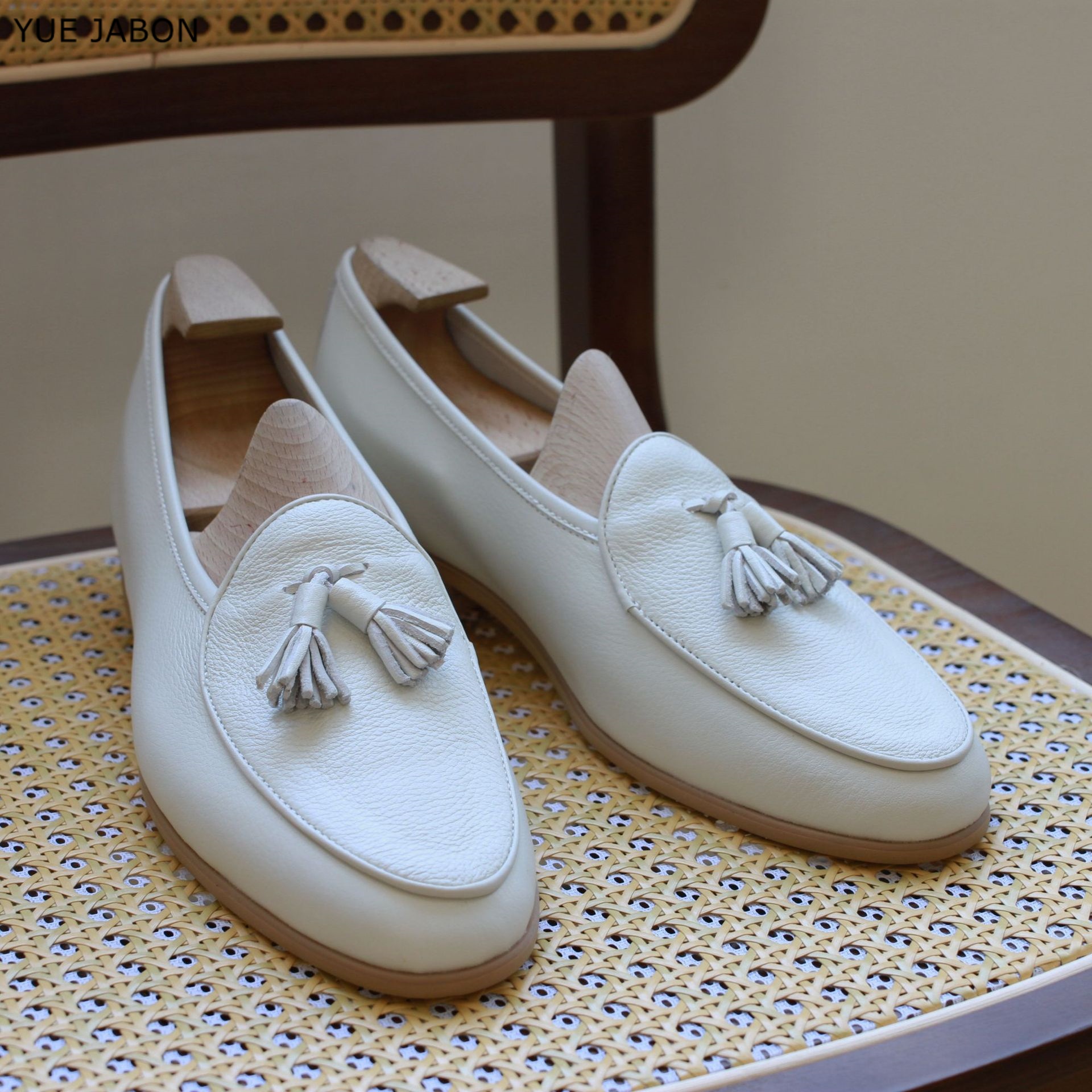 Men Shoes For Wedding - Men's Full Grain Genuine Leather Tassel