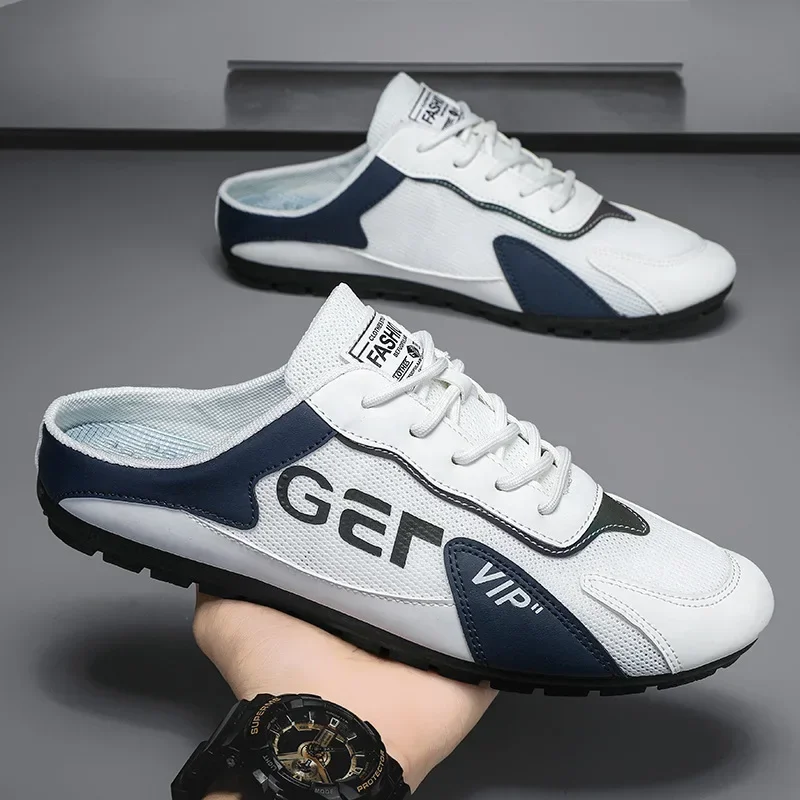 Men'S Shoes With Support - Men Slippers Trend Baotou Shoes for