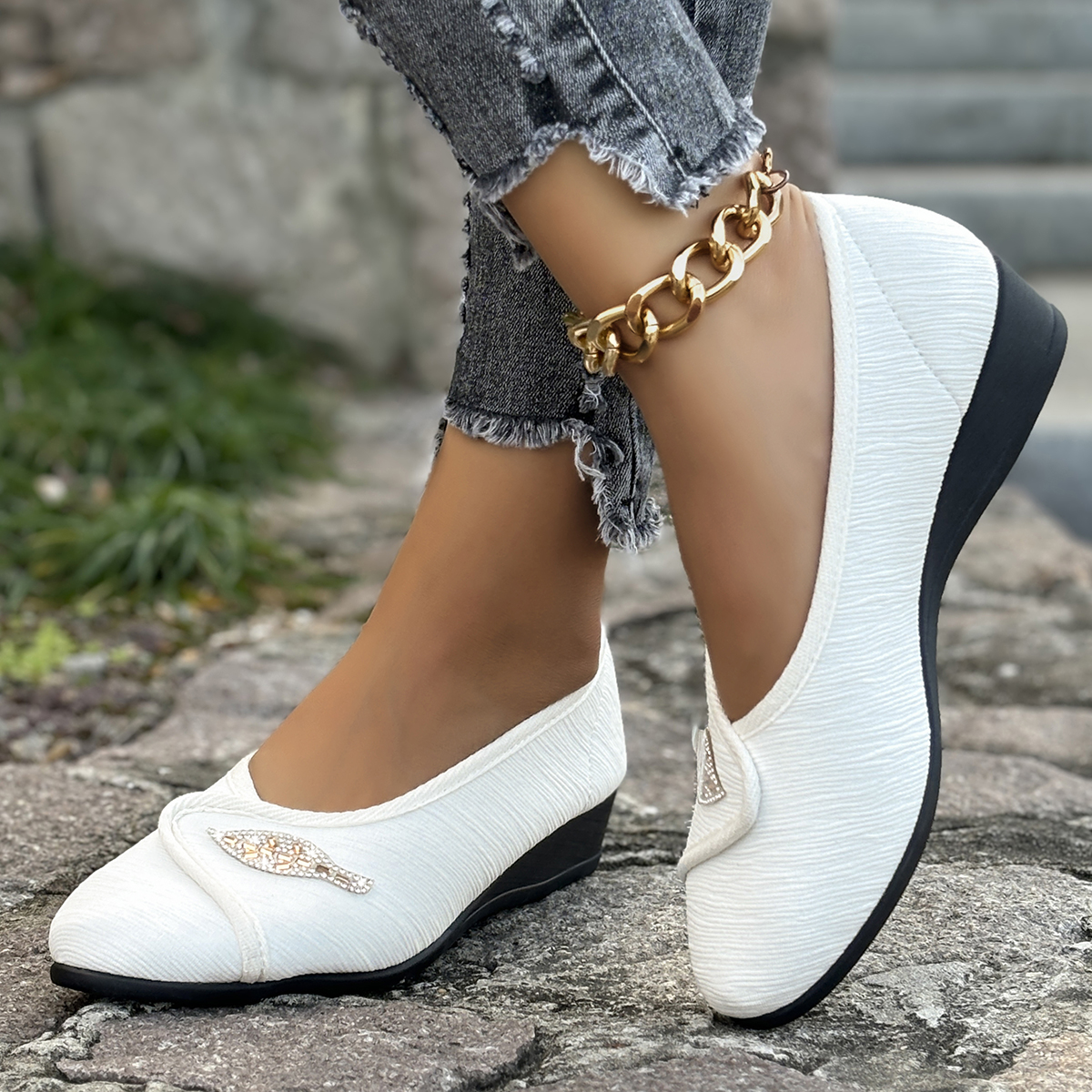 Women's Elegant Rhinestone Fla - Men Shoes Ecco recension och pris