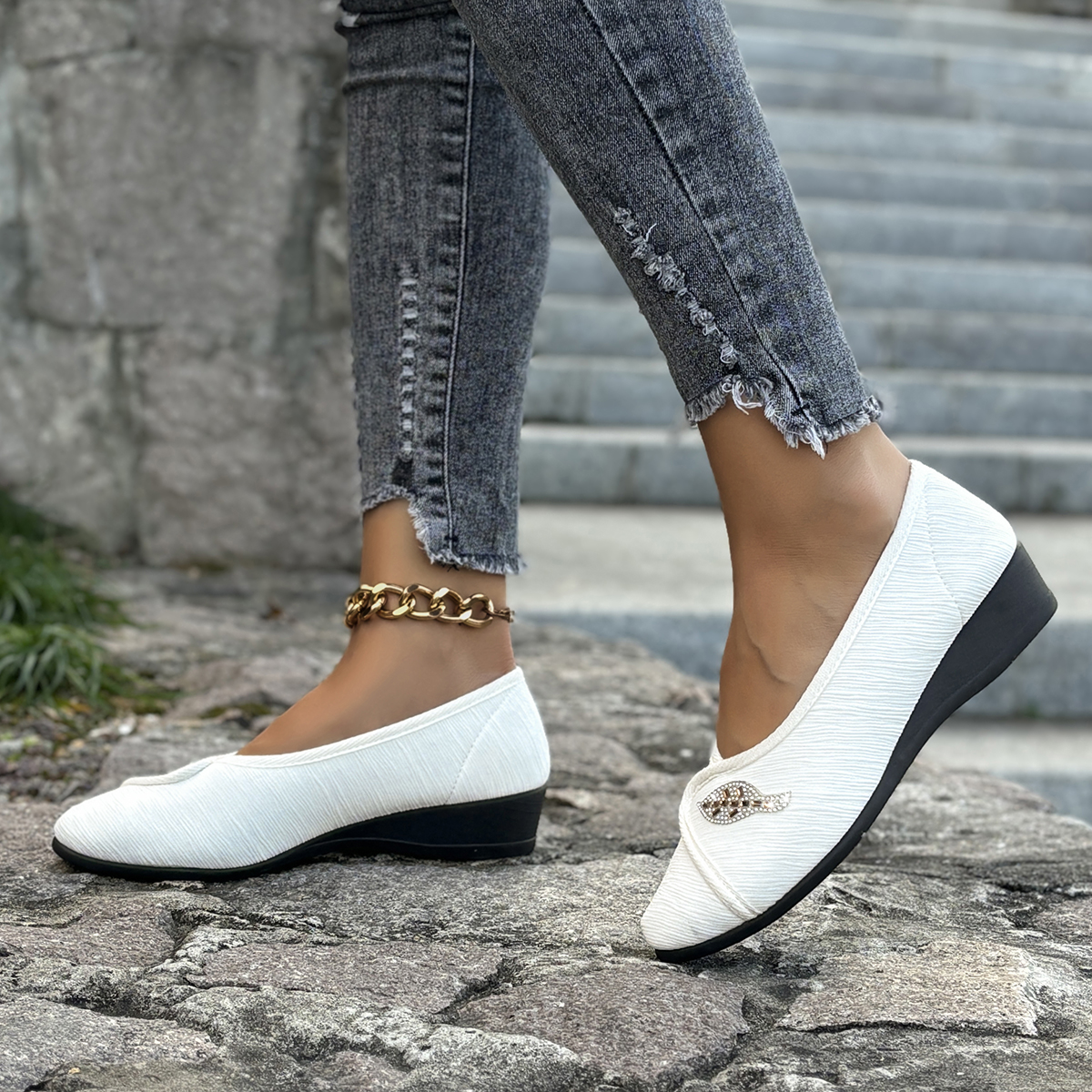 Women's Elegant Rhinestone Fla - Men Shoes Ecco recension och pris