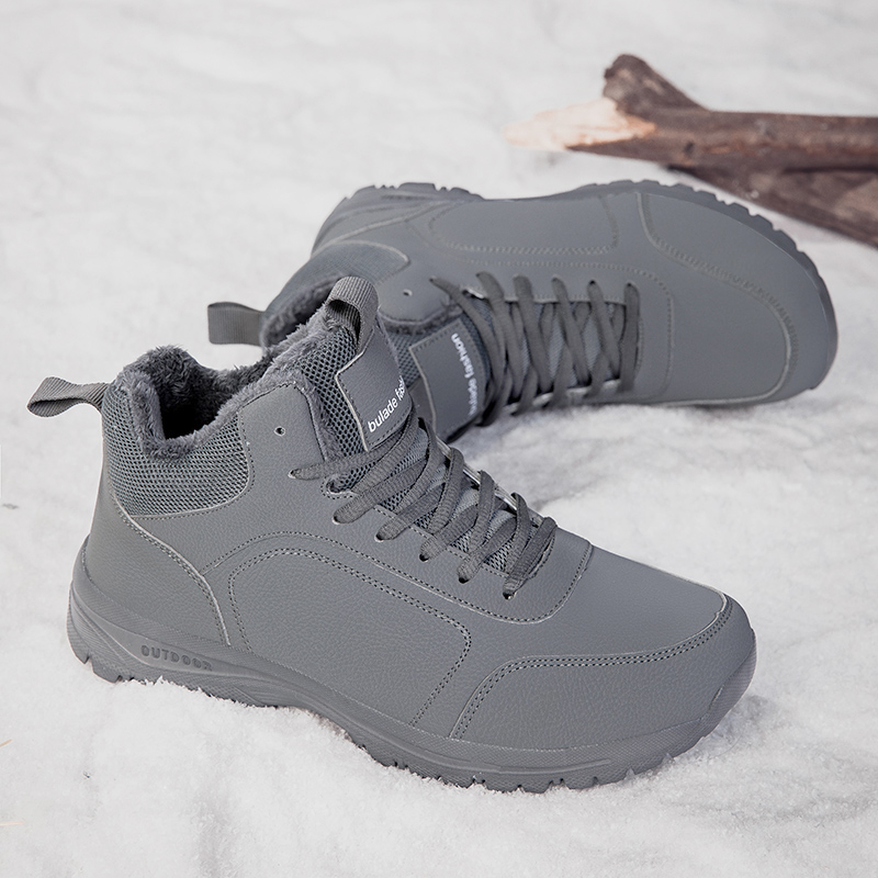 Winter Men's Boots Warm Plush  - Men'S Shoes With Support recension och pris