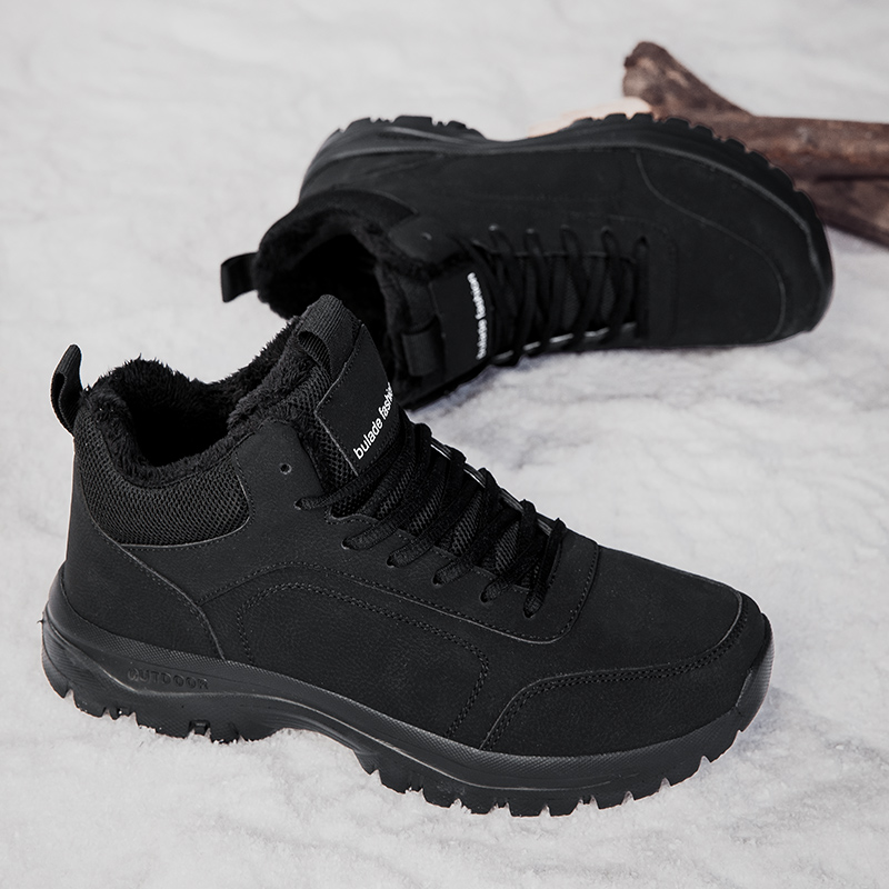Winter Men's Boots Warm Plush  - Men'S Shoes With Support recension och pris