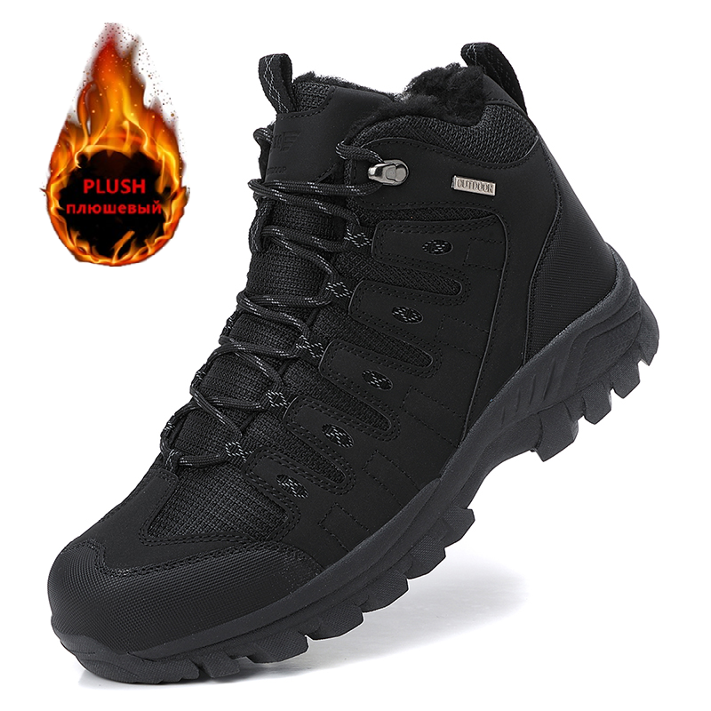 Winter Men's Boots Warm Plush  - Men'S Shoes With Support recension och pris