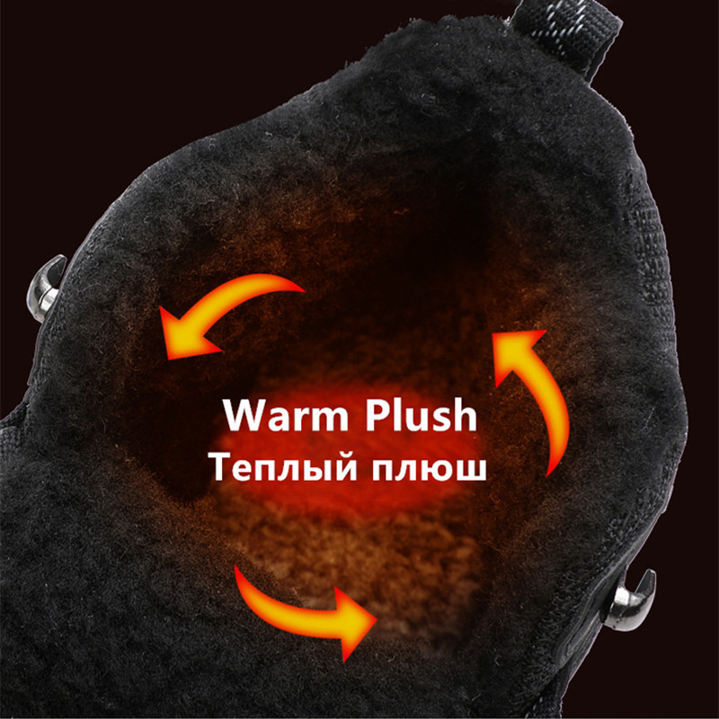 Winter Men's Boots Warm Plush  - Men'S Shoes With Support recension och pris