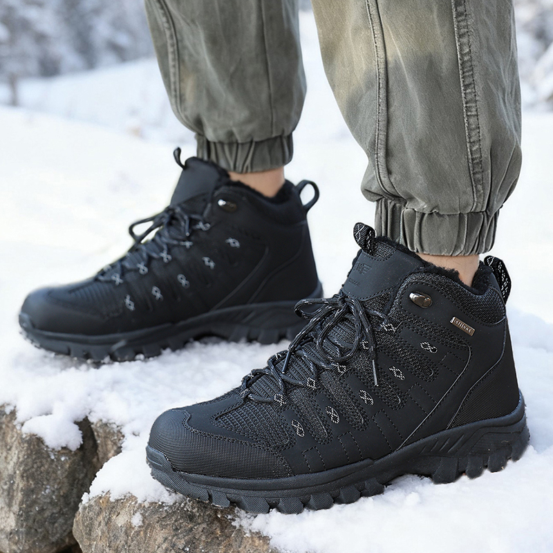 Winter Men's Boots Warm Plush  - Men'S Shoes With Support recension och pris