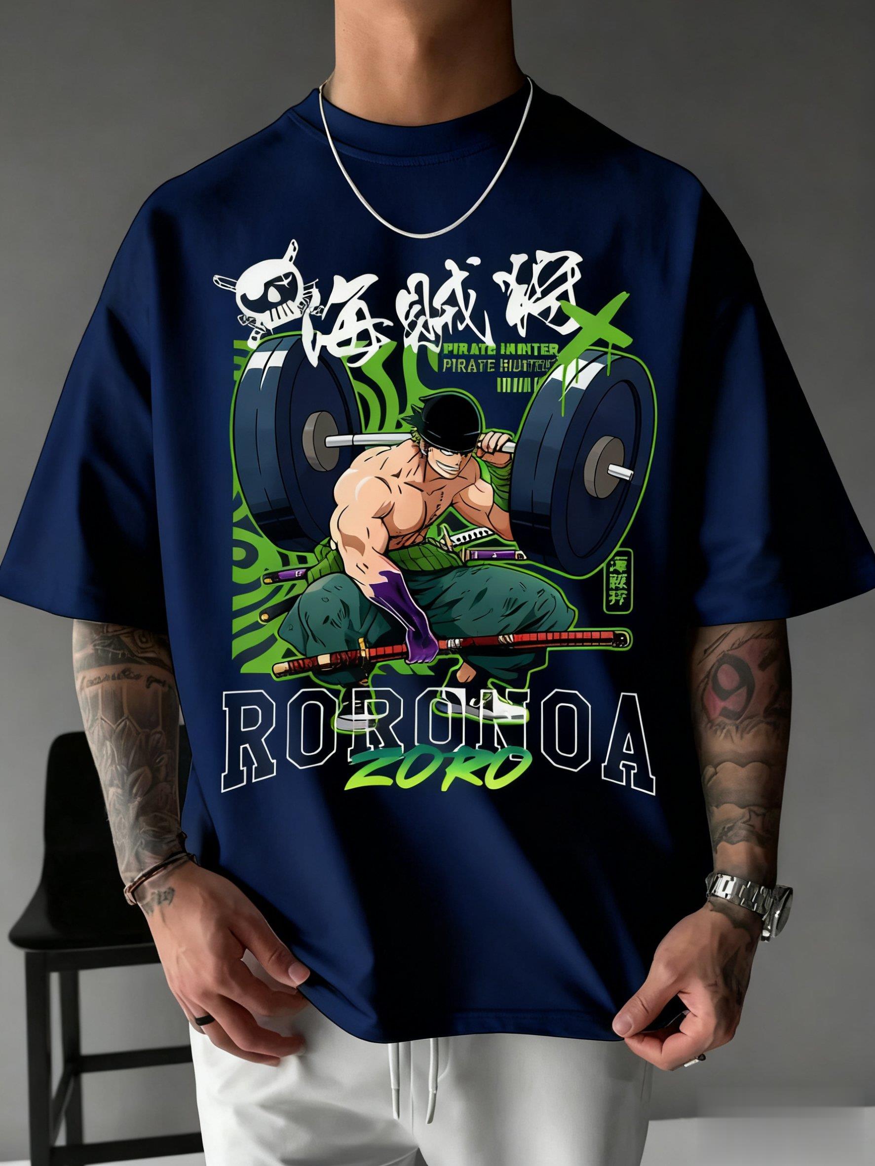 One Piece Zoro Anime Print T S - Men Shoes Japan recension och pris
