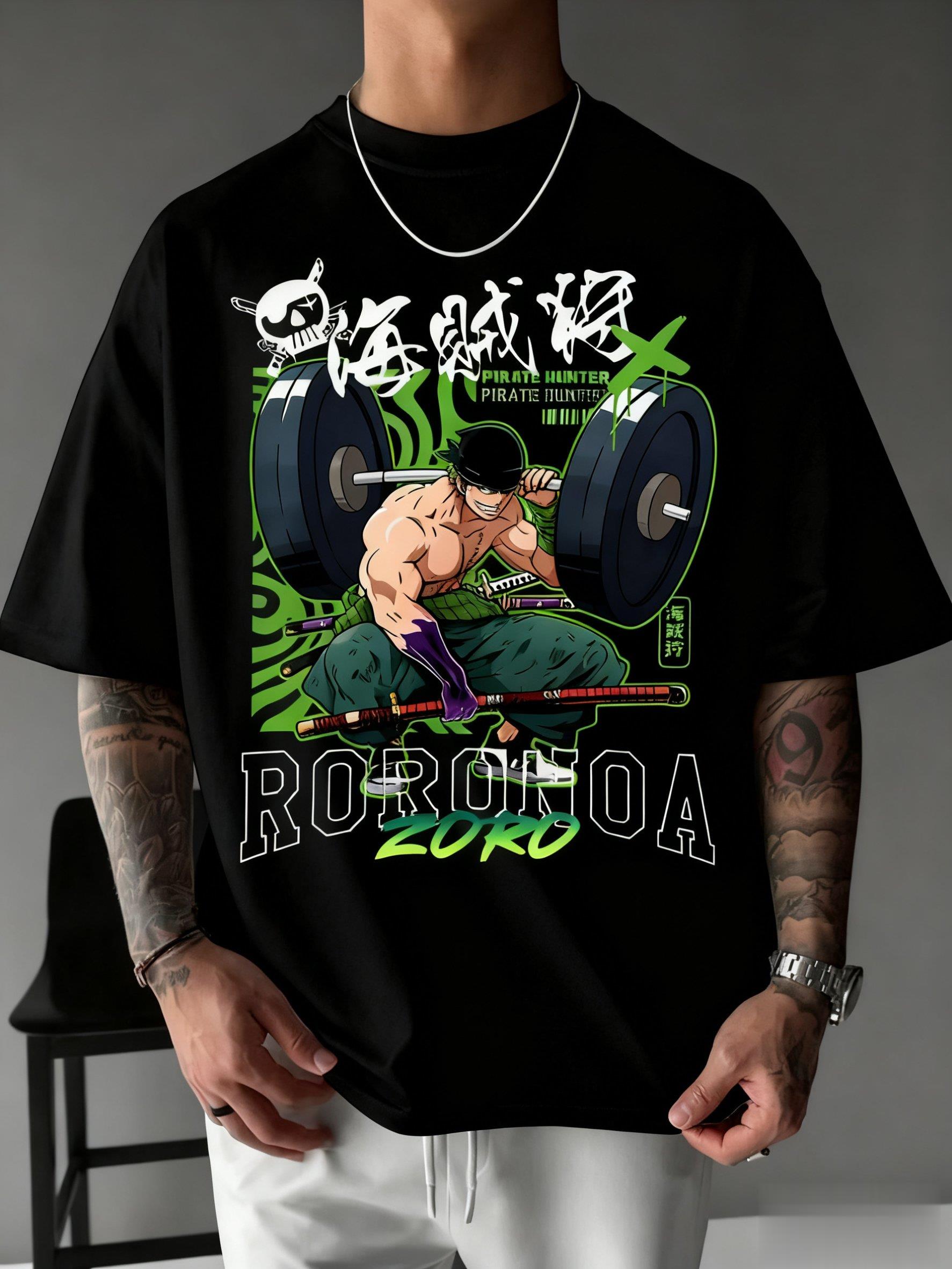 One Piece Zoro Anime Print T S - Men Shoes Japan recension och pris