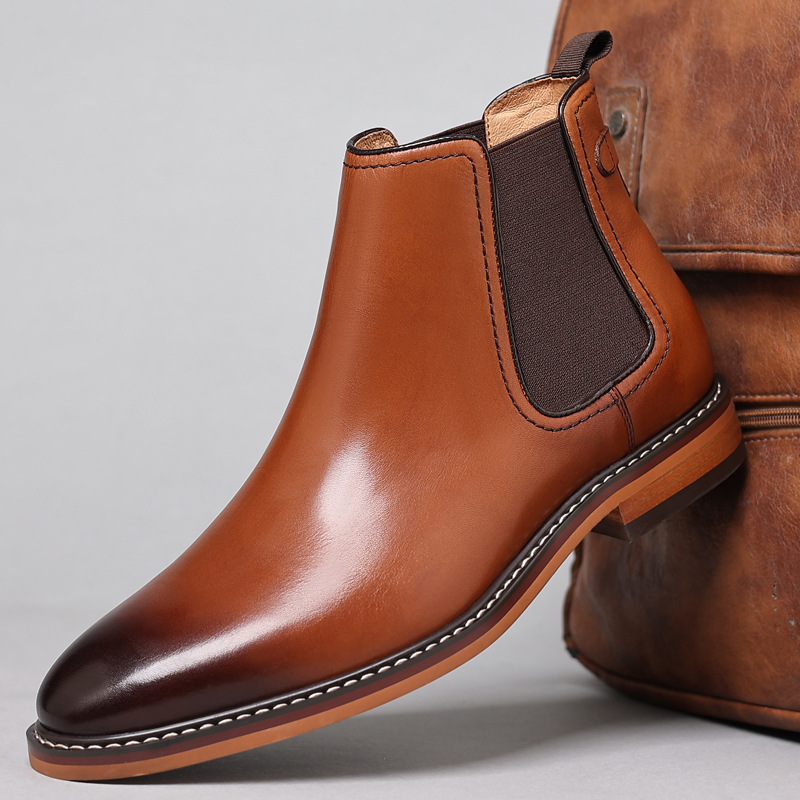 Fashion Mens Short Chelsea Boo - Men Shoes For Wedding recension och pris