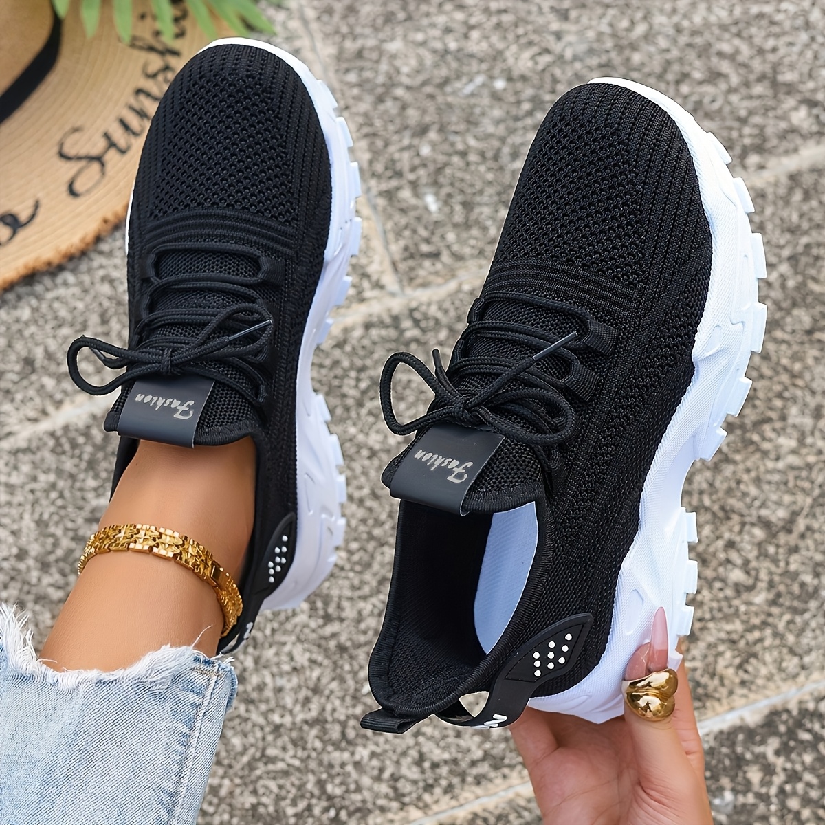 Breathable Knit Sneakers Fashi - Men'S Shoes With Support recension och pris