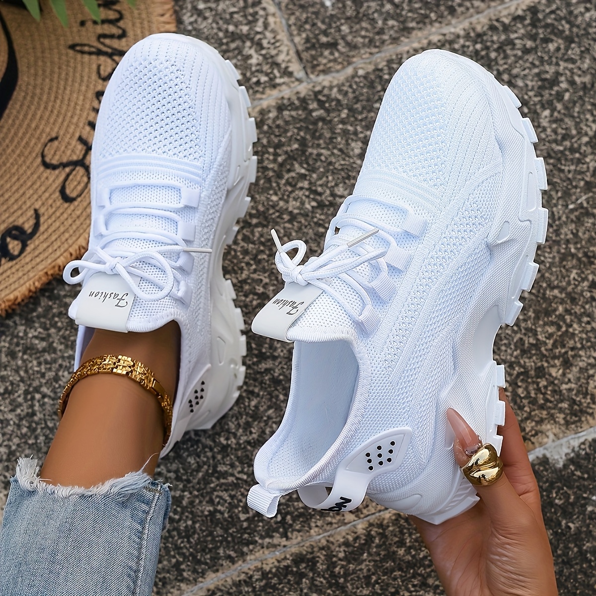 Breathable Knit Sneakers Fashi - Men'S Shoes With Support recension och pris