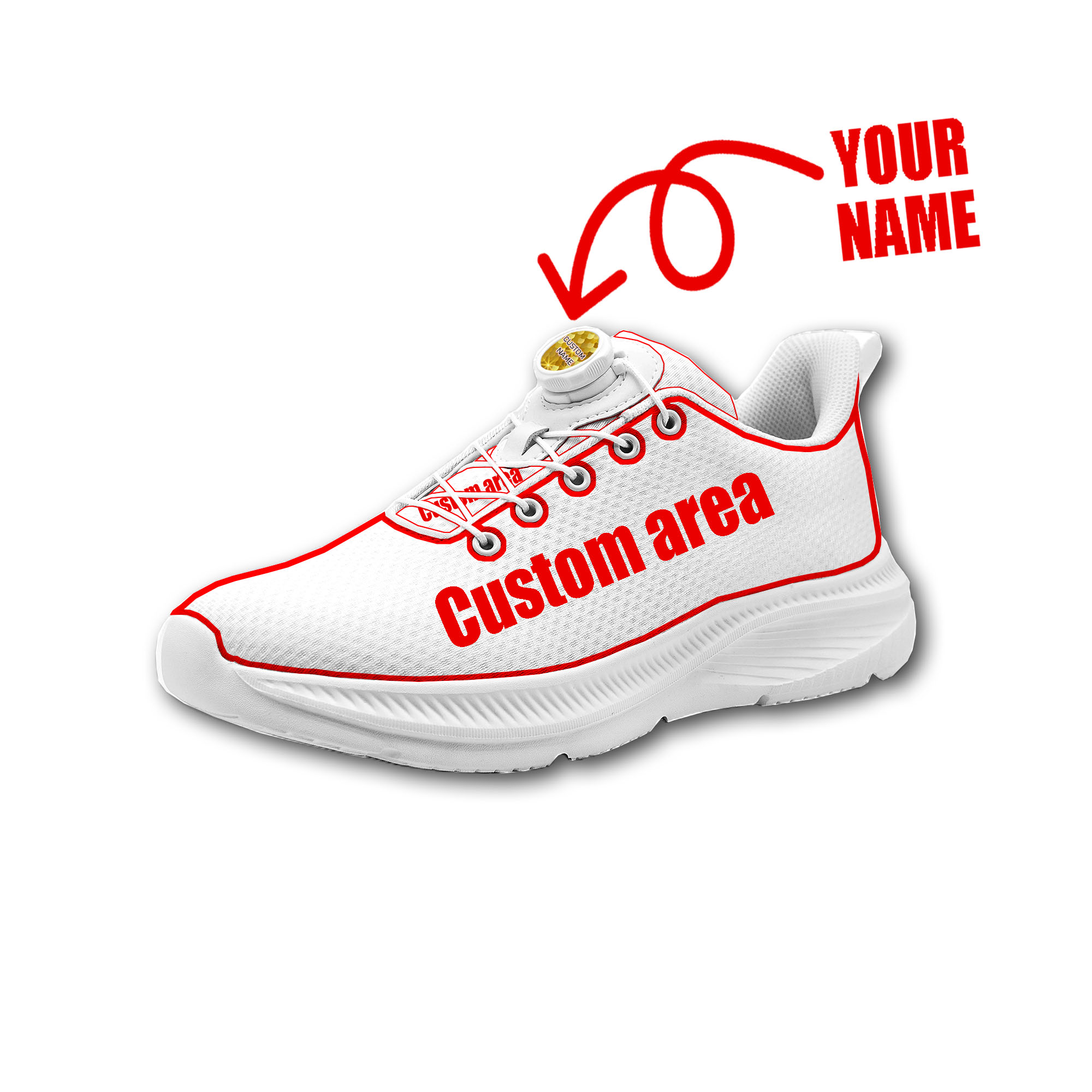 Custom Walking Shoes Men Woman - Running Shoes Lightweight recension och pris