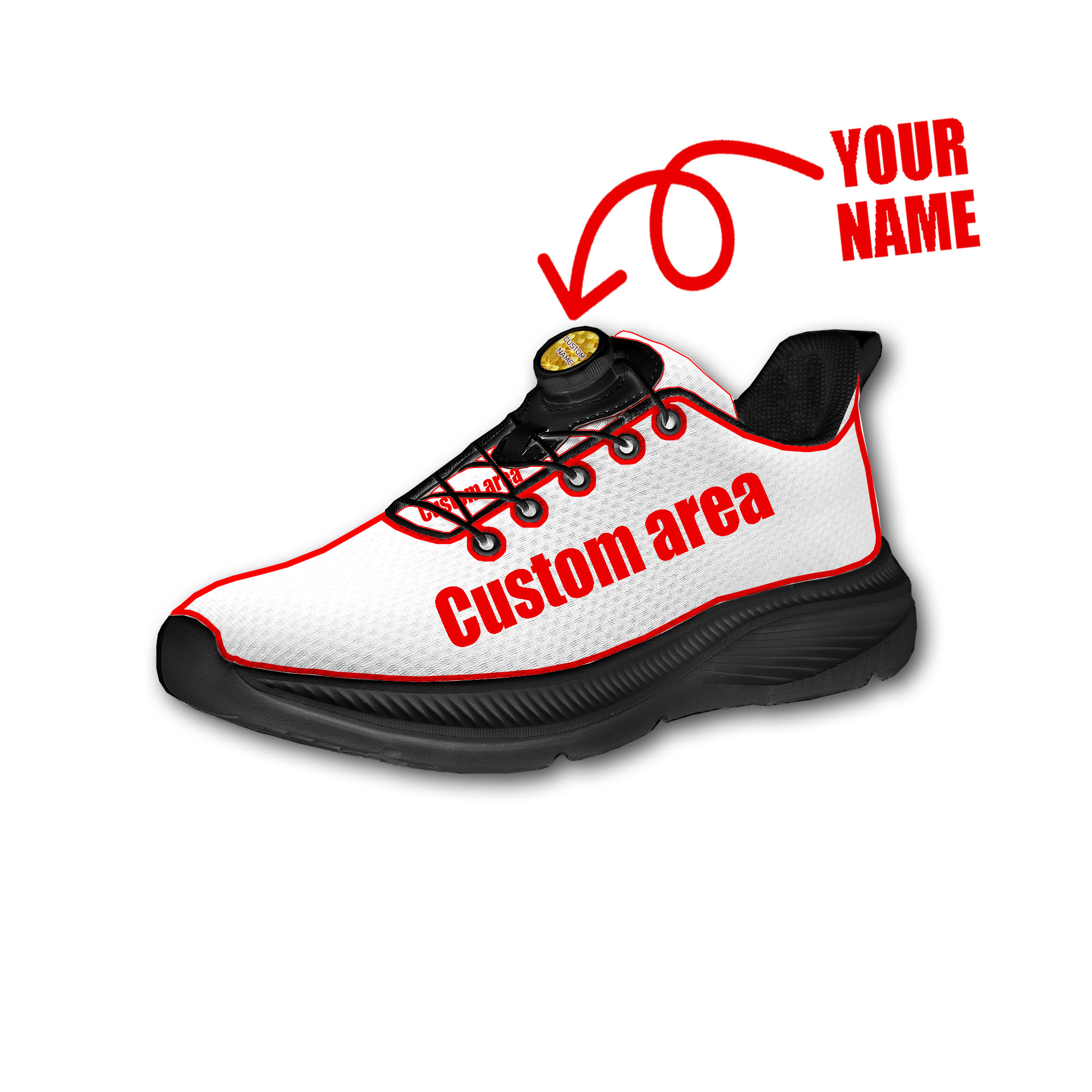 Custom Walking Shoes Men Woman - Running Shoes Lightweight recension och pris