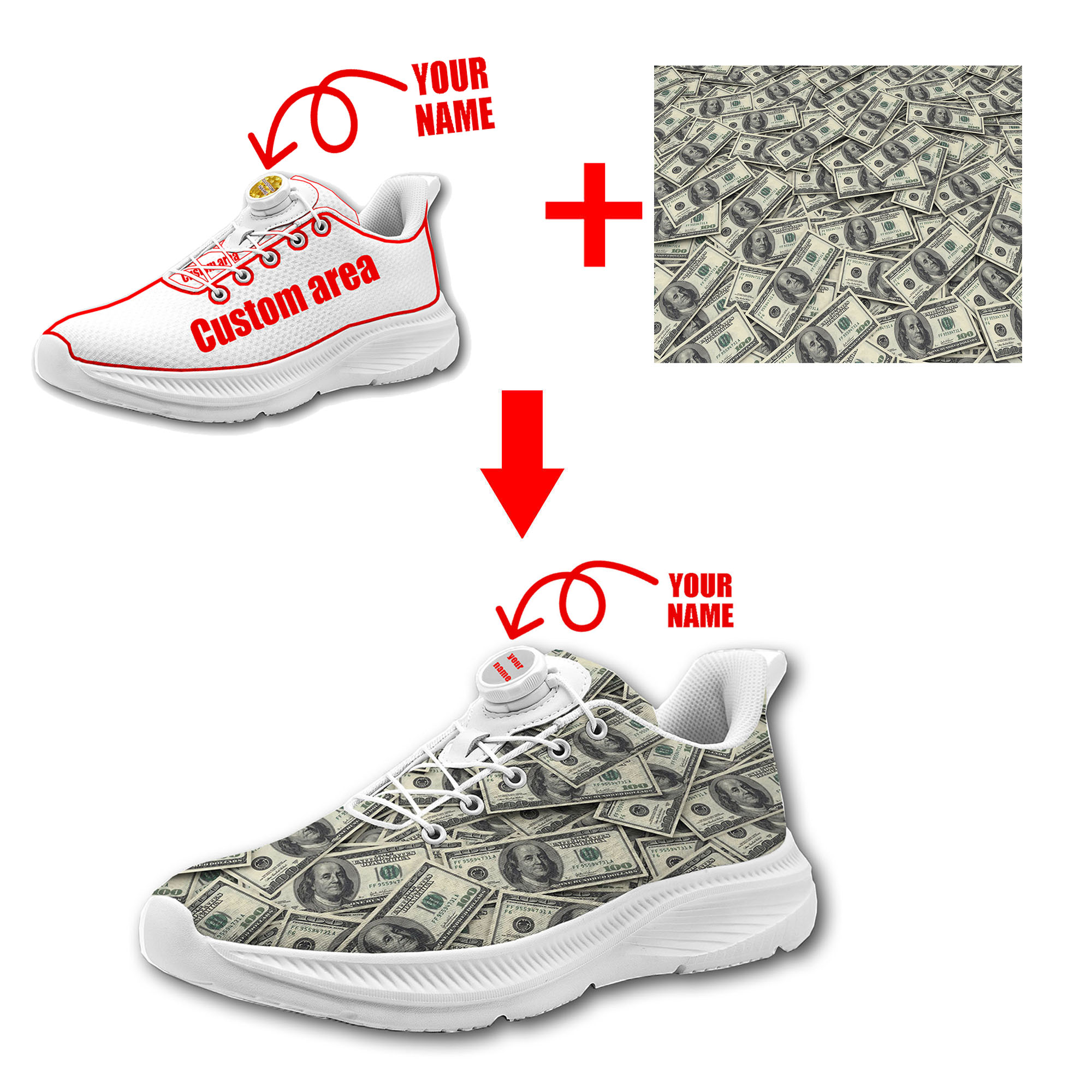 Custom Walking Shoes Men Woman - Running Shoes Lightweight recension och pris