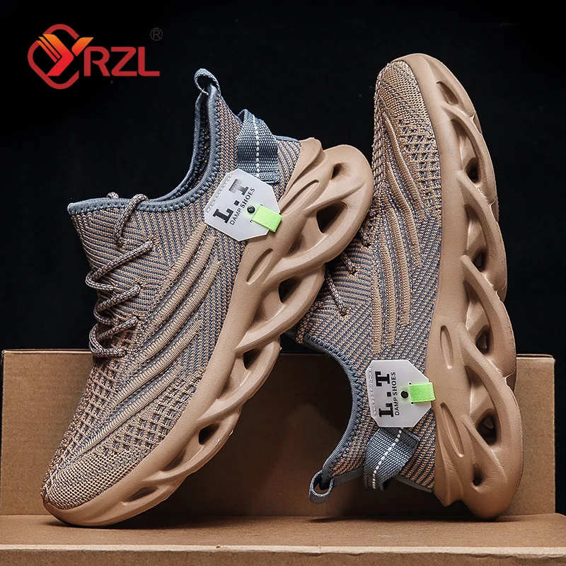 YRZL Men Sports Running Black  - Men Shoes Size 46 recension och pris