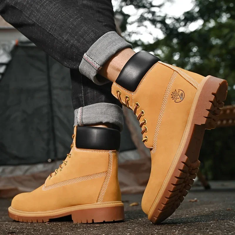 Boots Men High Top Boots High  - Men'S Shoes With Support recension och pris